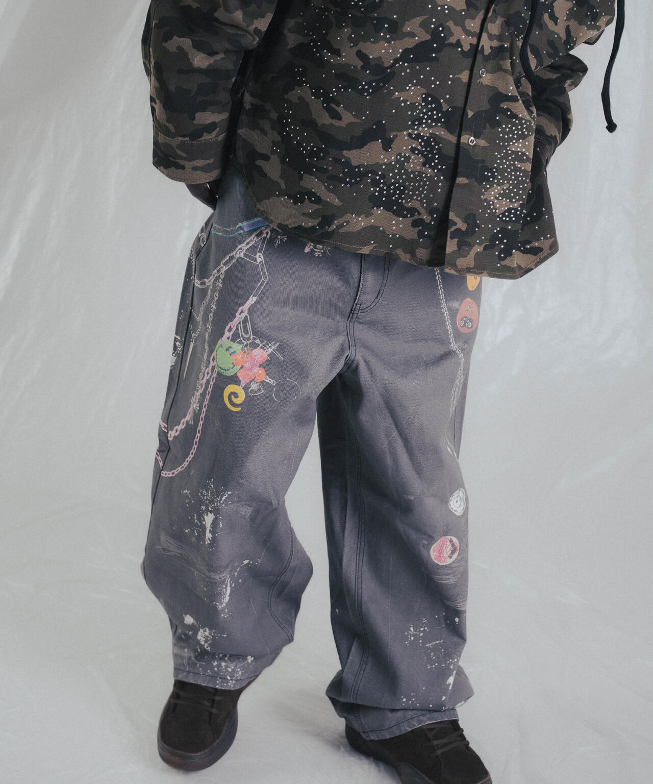 FR(13)NDS/フレンズ/TROMPEL'OEIL DENIM PANTS