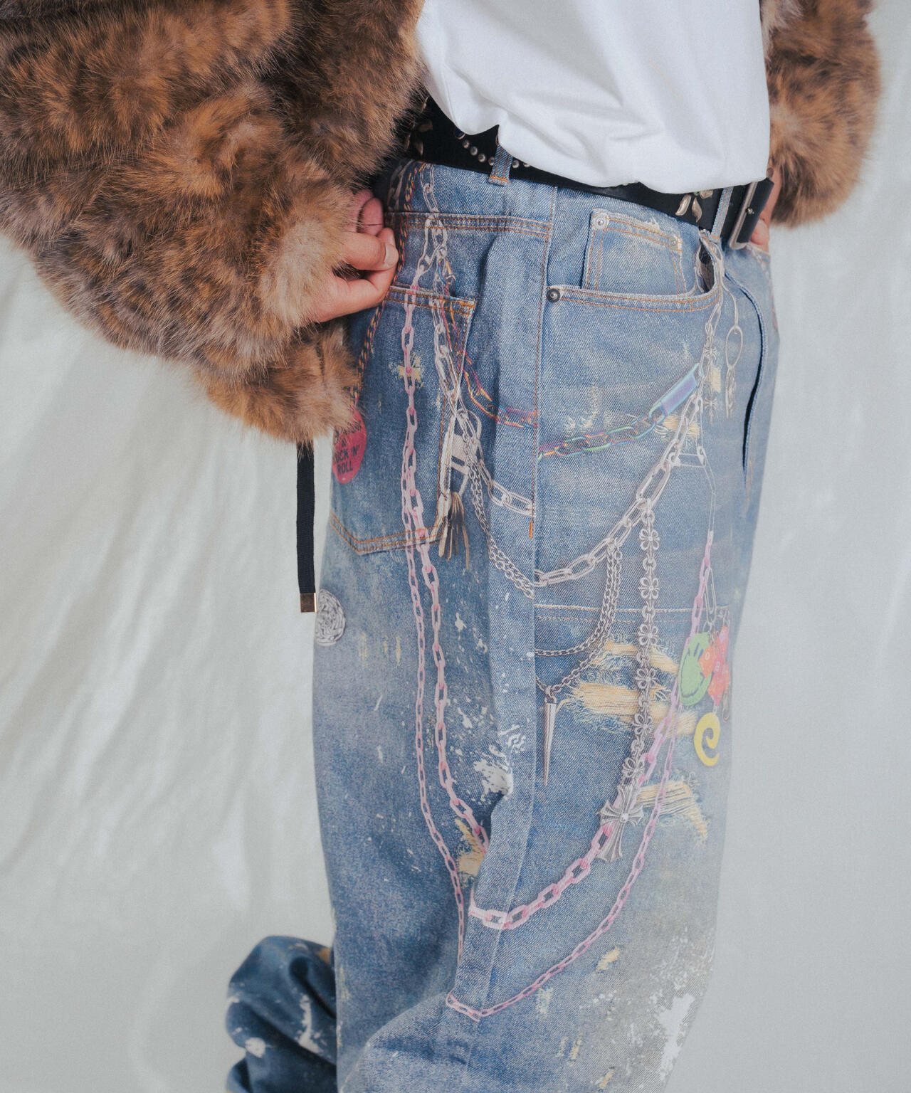 FR(13)NDS/フレンズ/TROMPEL'OEIL DENIM PANTS
