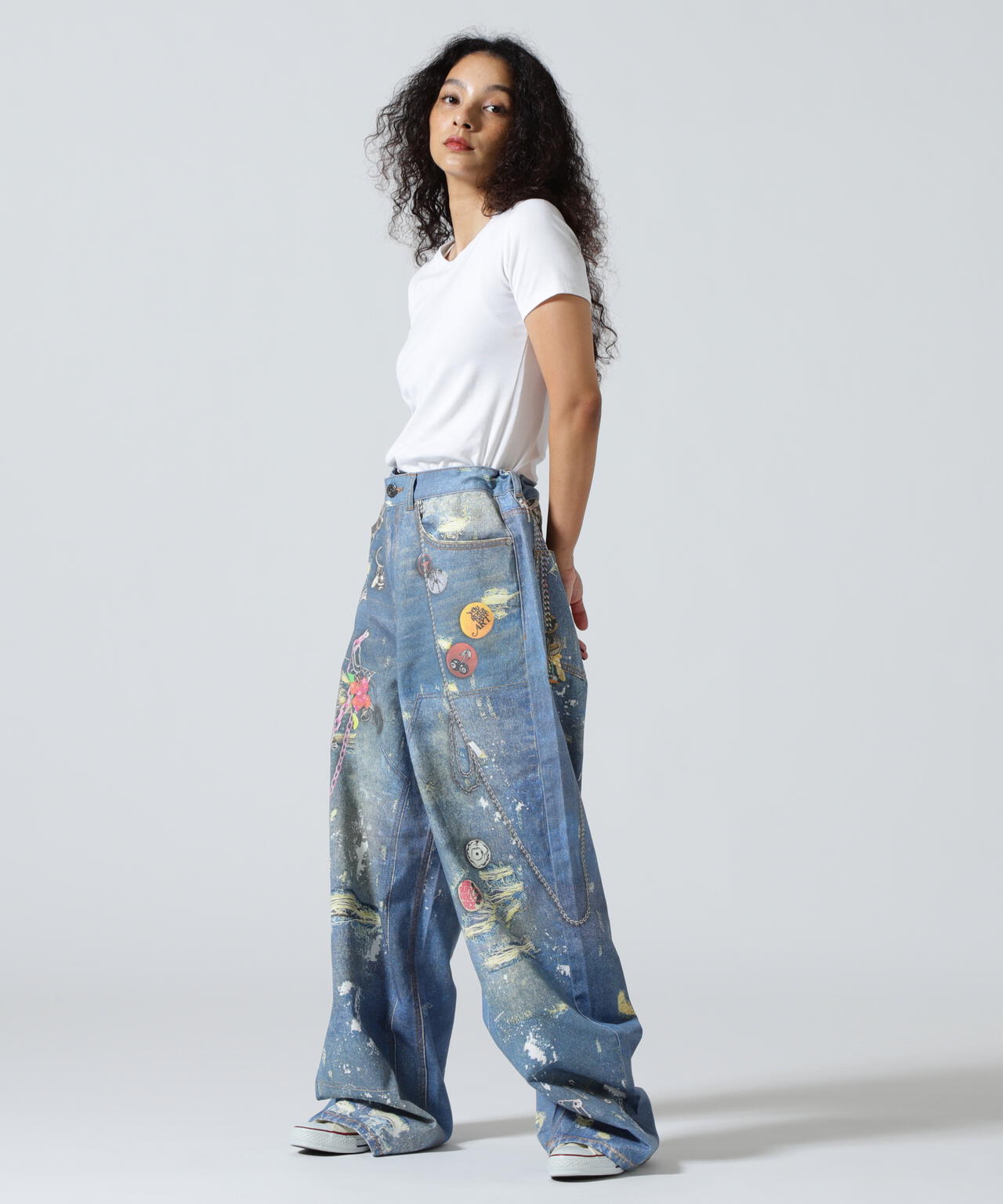 FR(13)NDS/フレンズ/TROMPEL'OEIL DENIM PANTS