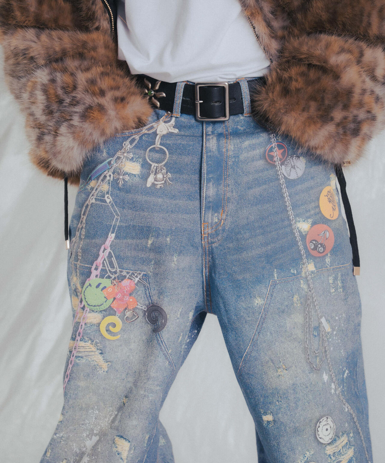 FR(13)NDS/フレンズ/TROMPEL'OEIL DENIM PANTS