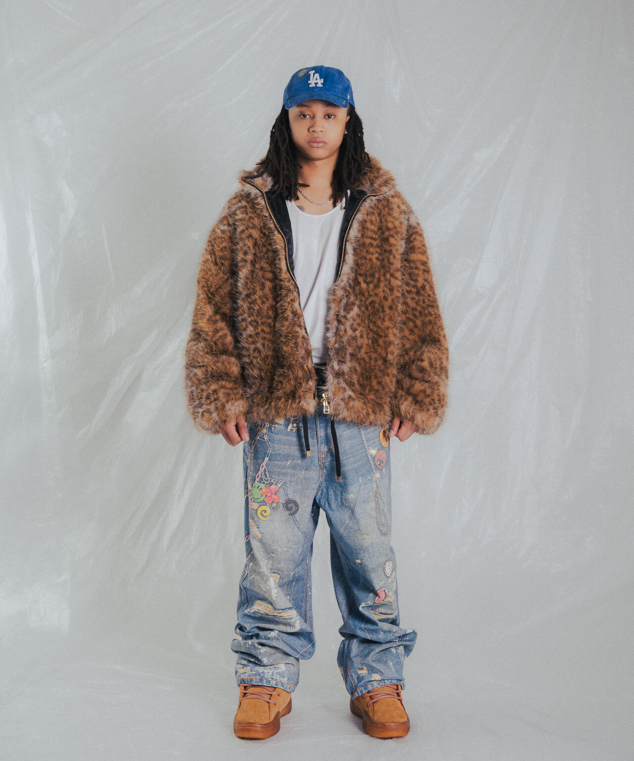 FR(13)NDS/フレンズ/TROMPEL'OEIL DENIM PANTS