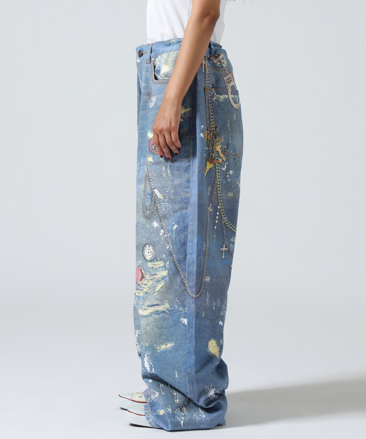 FR(13)NDS/フレンズ/TROMPEL'OEIL DENIM PANTS