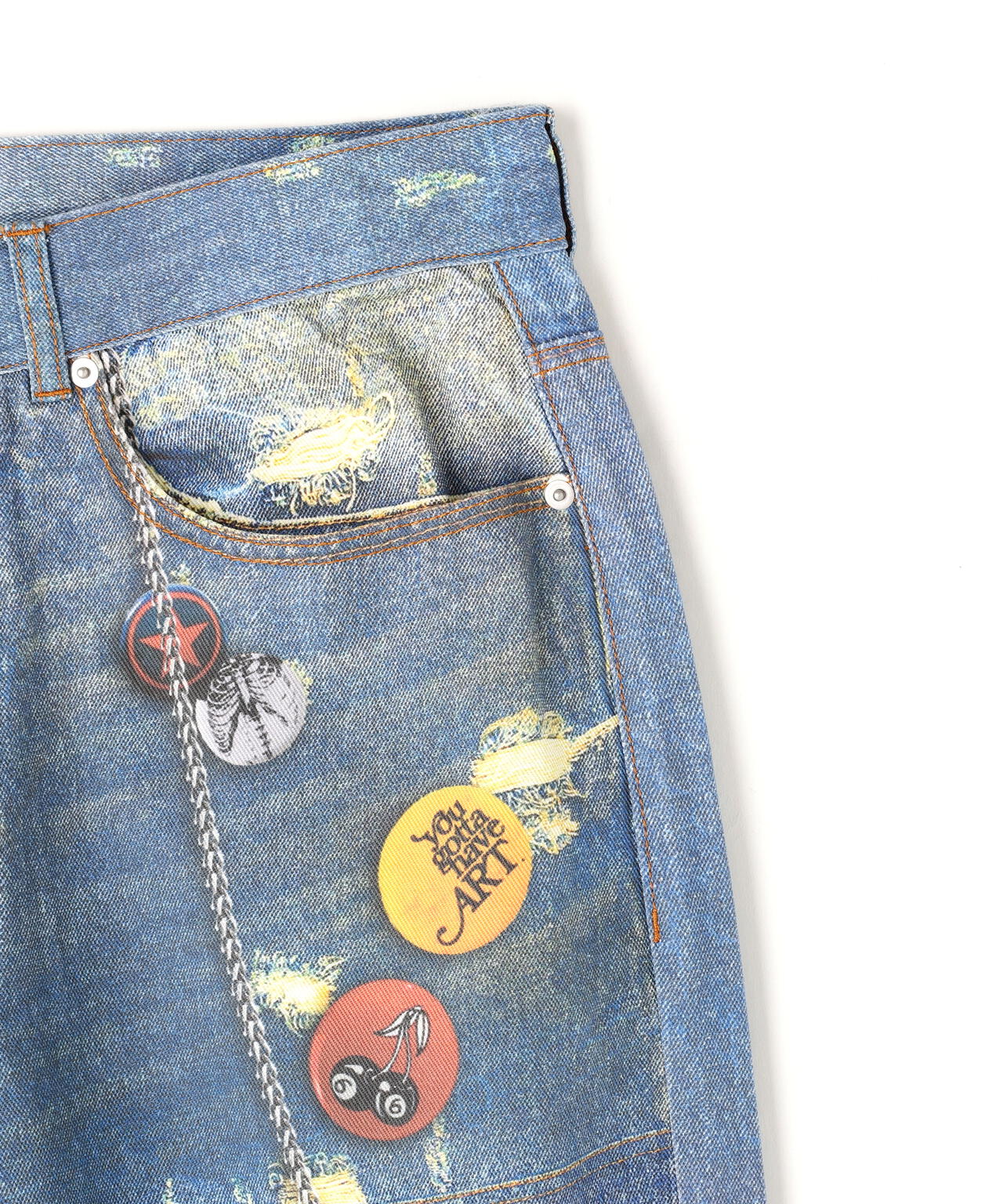 FR(13)NDS/フレンズ/TROMPEL'OEIL DENIM PANTS