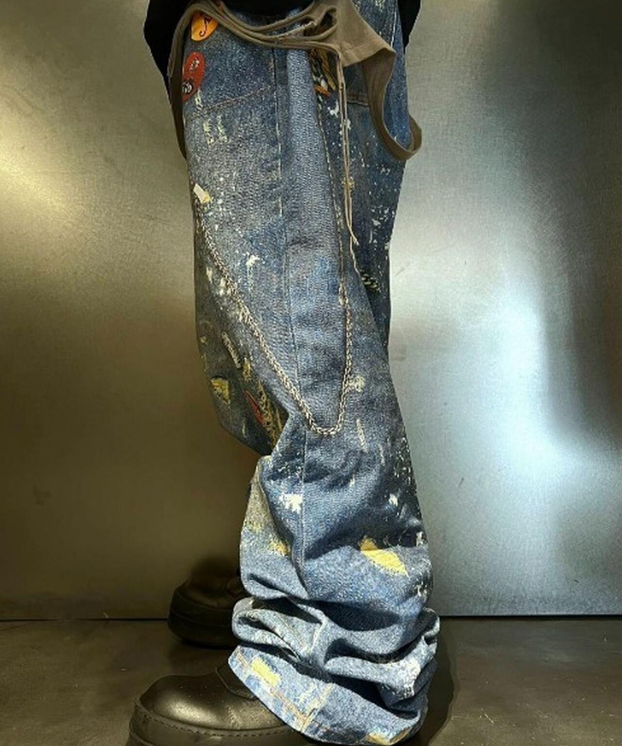 FR(13)NDS/フレンズ/TROMPEL'OEIL DENIM PANTS