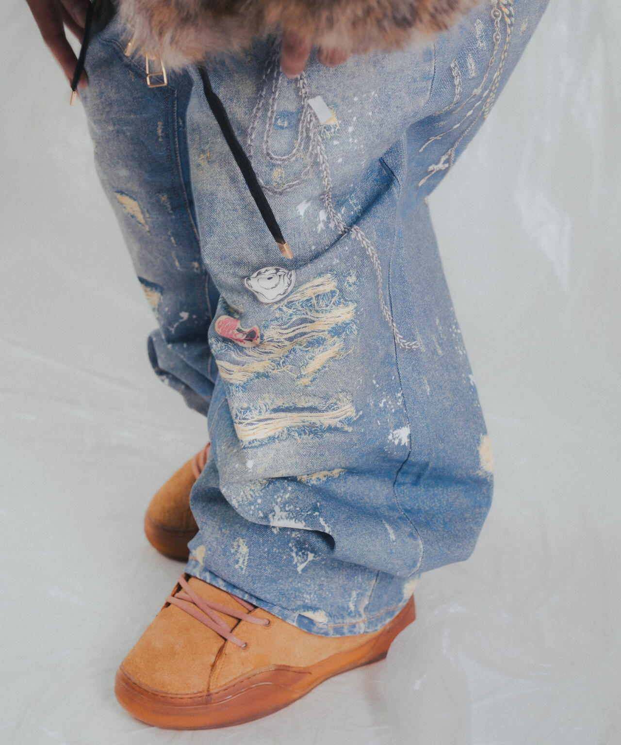 FR(13)NDS/フレンズ/TROMPEL'OEIL DENIM PANTS