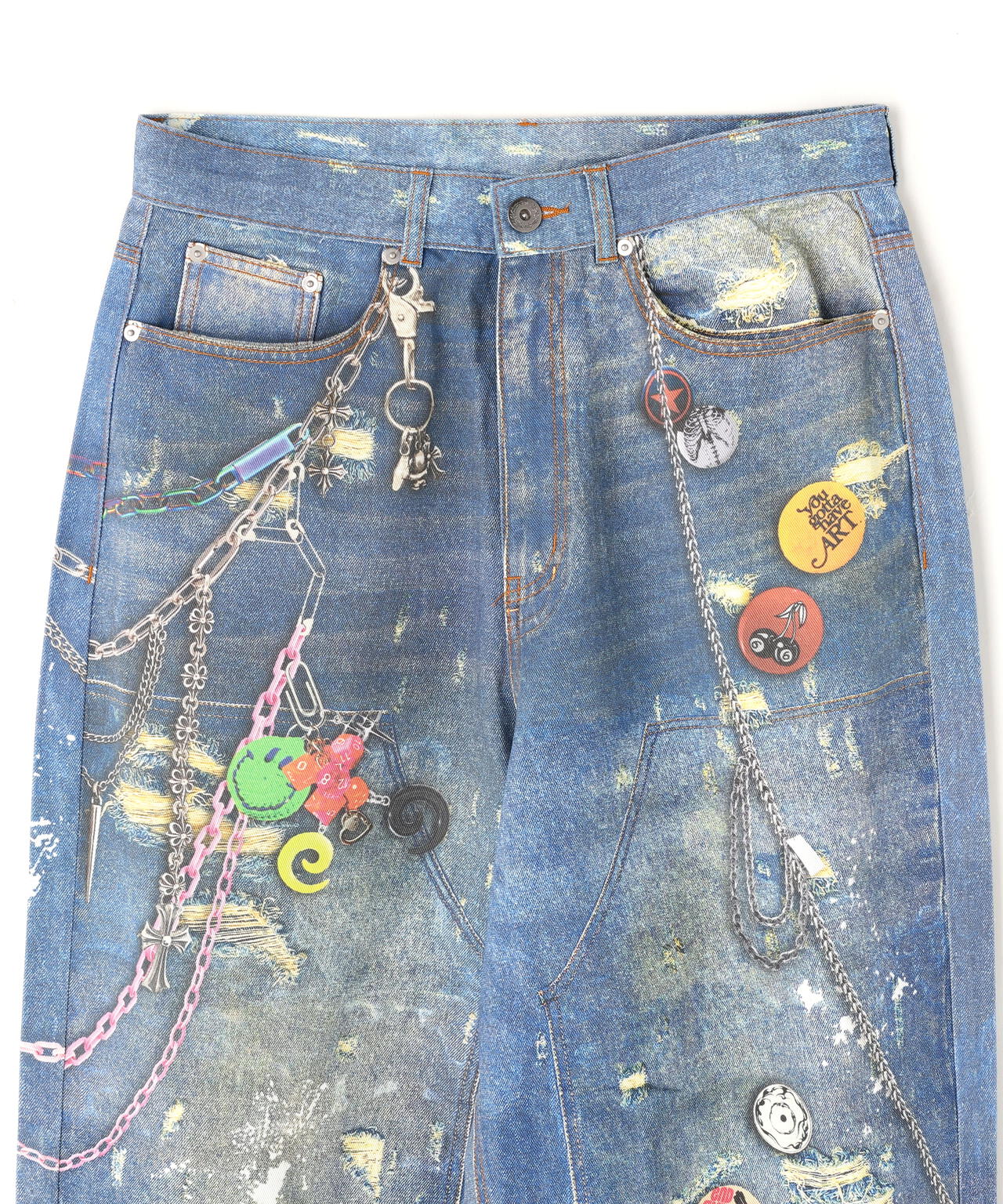 FR(13)NDS/フレンズ/TROMPEL'OEIL DENIM PANTS