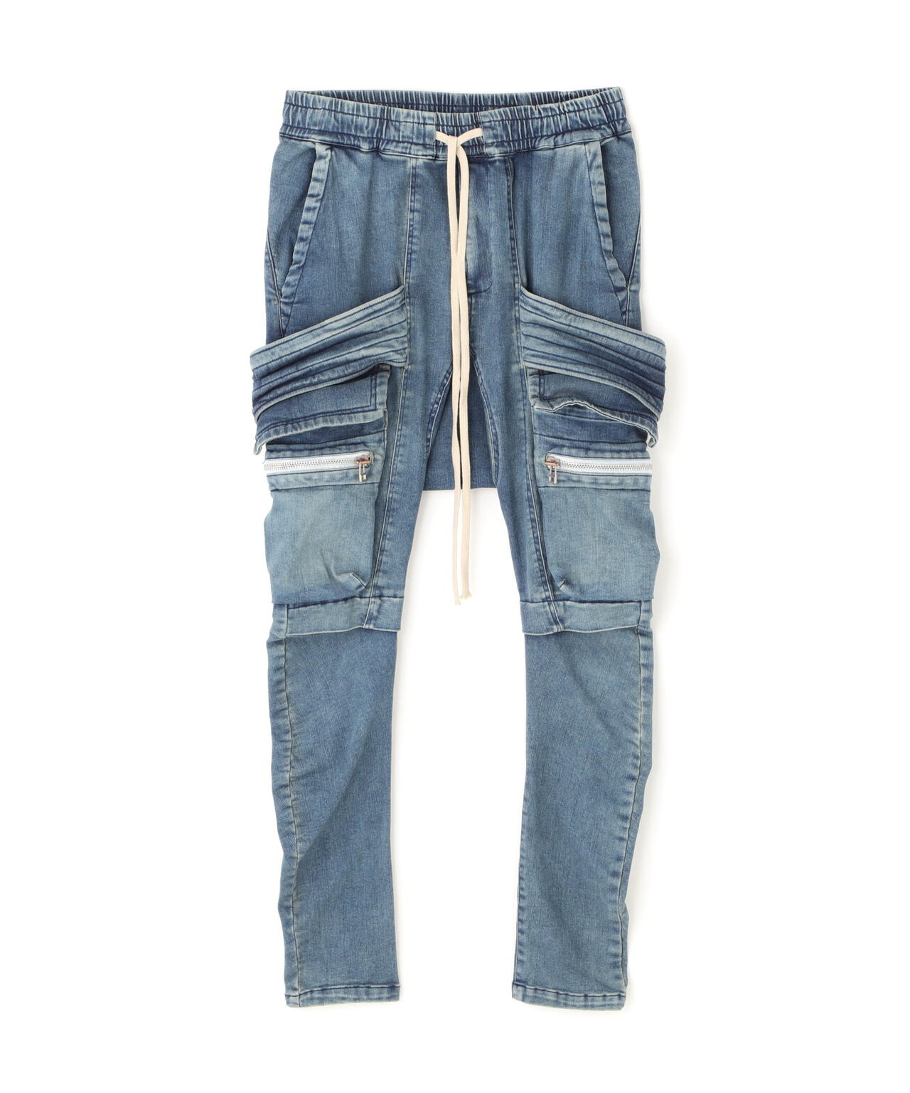 A.F ARTEFACT/エーエフ・アーティファクト/INDIGO DENIM CARGO SKINNY PANTS