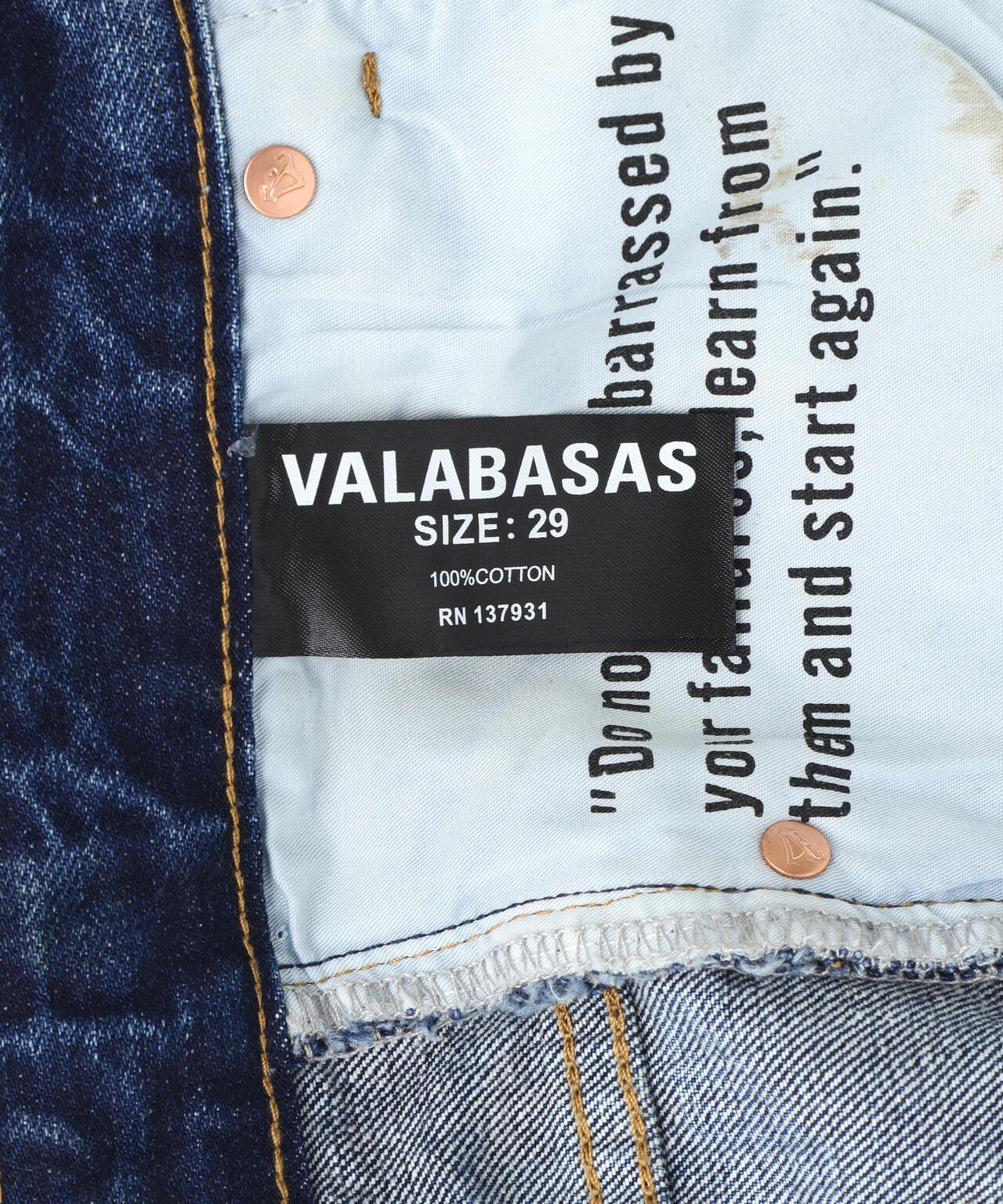 Valabasas/バラバサス/Mr.BAGGY DENIM