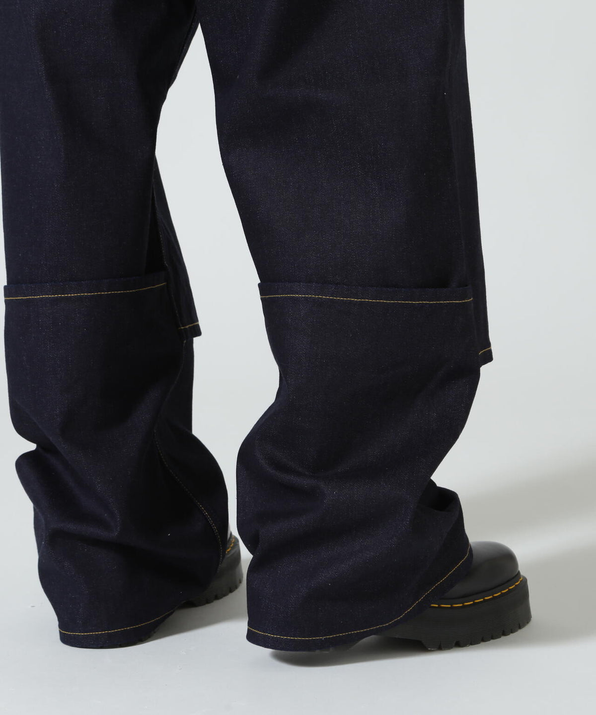 beautiful people/ビューティフルピープル/selvedge denim flip hem pants