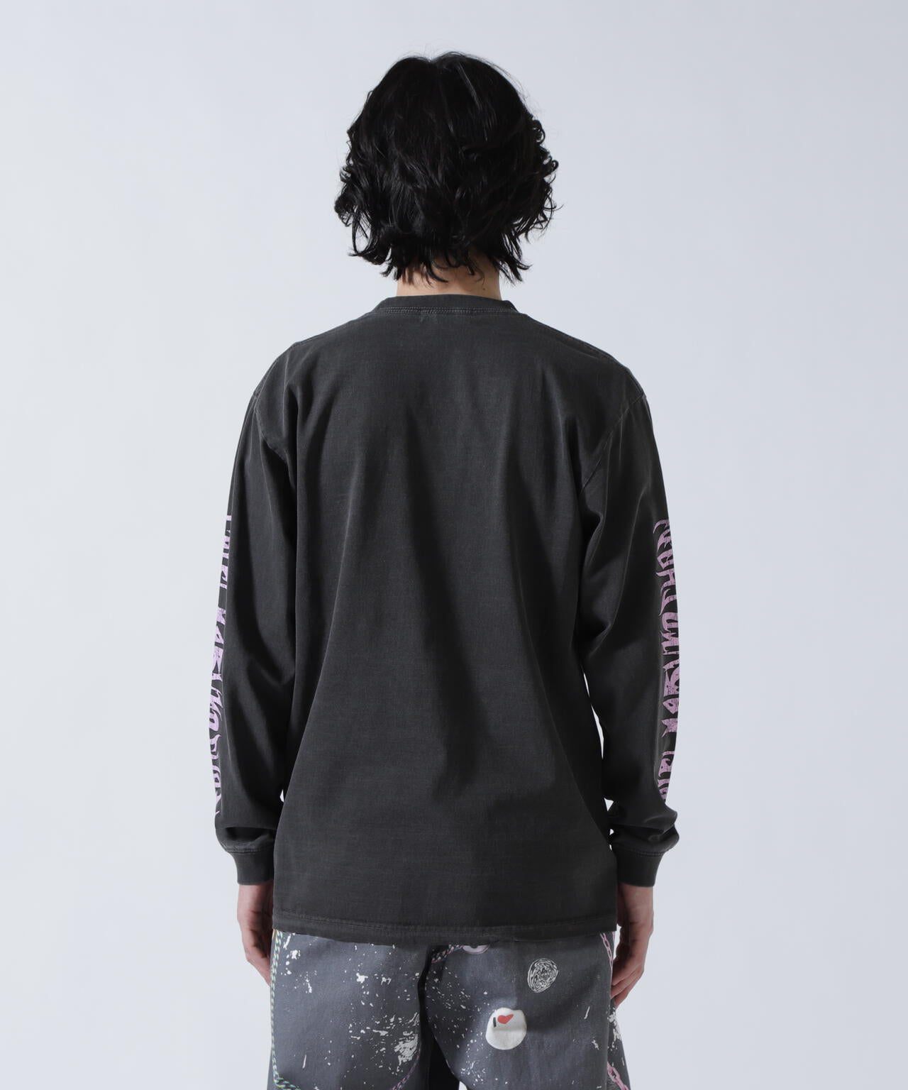 guernika×ちびまる子ちゃん/Drooping Maruko Vintag Style Long Sleeve Tshirt