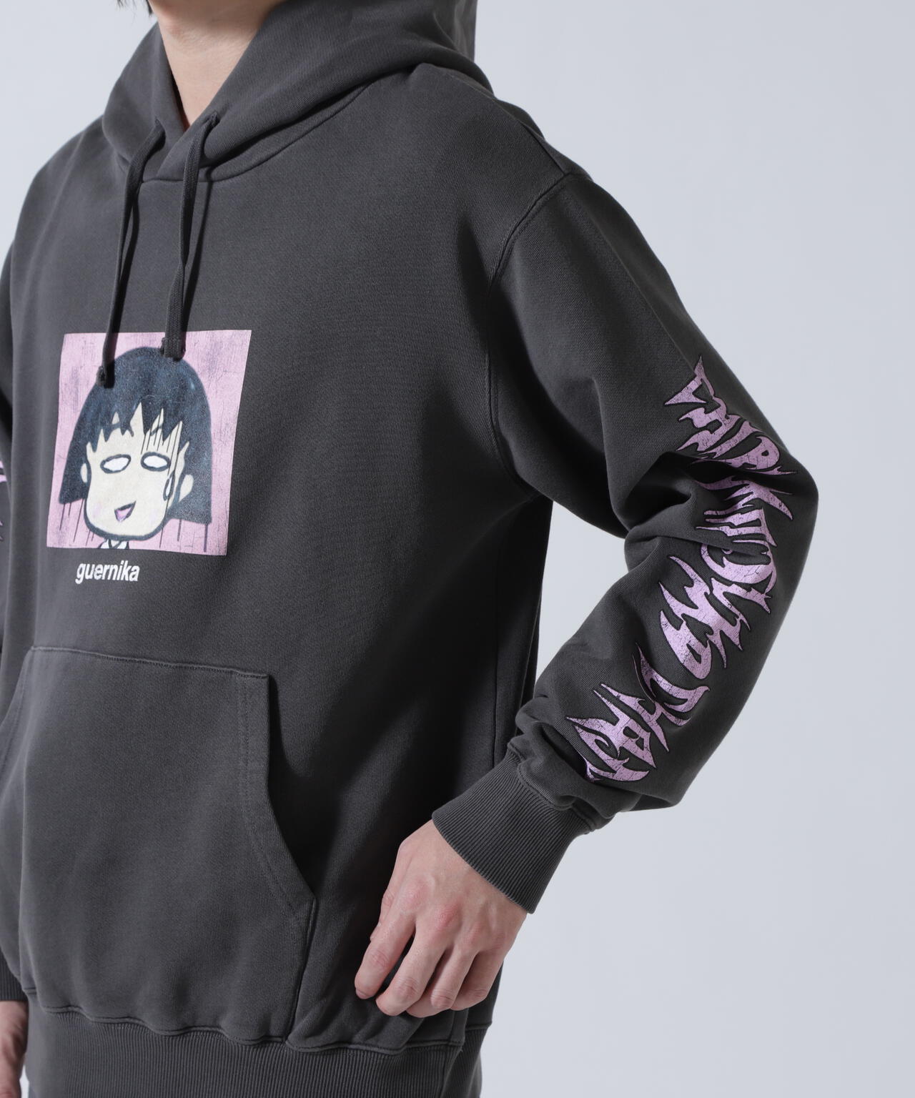 guernika×ちびまる子ちゃん/Drooping Maruko Vintage style Hoodie
