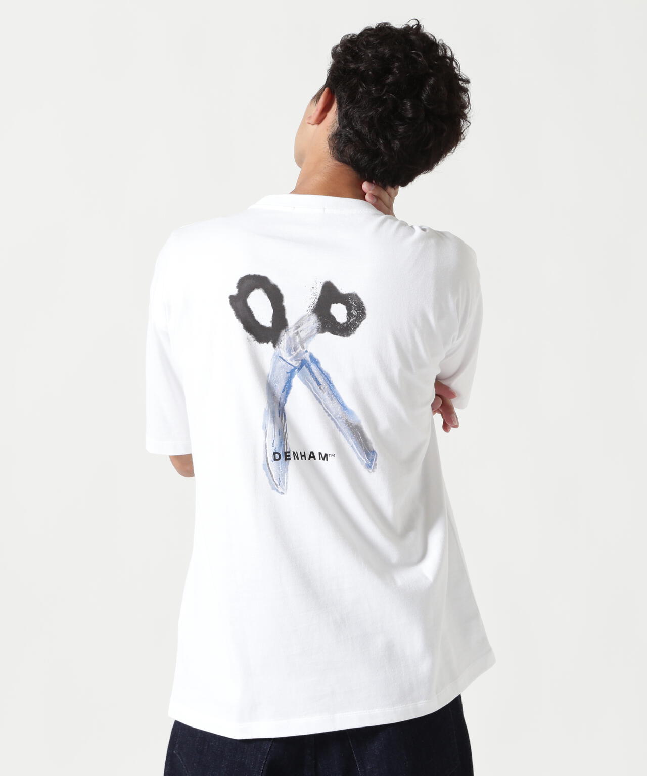 DENHAM/デンハム/WATER PAINTING SCISSOR TEE
