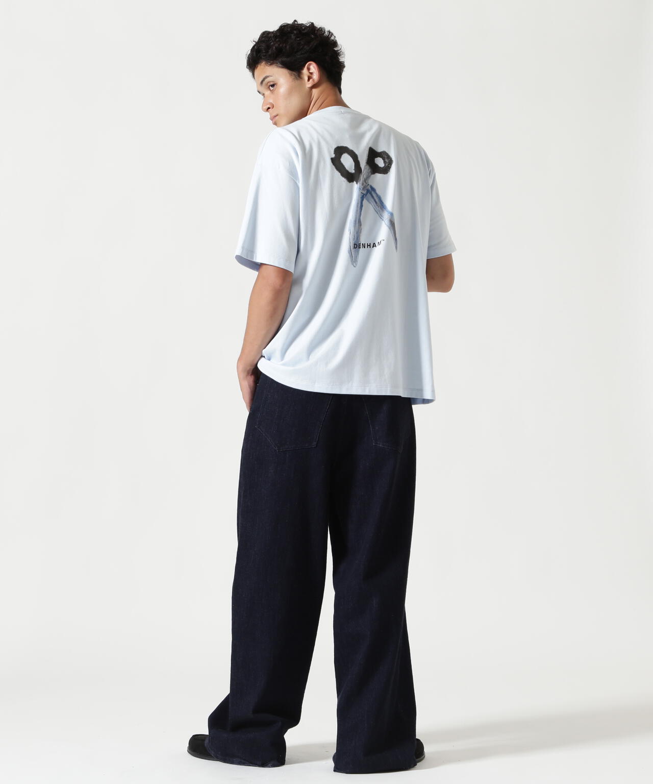 DENHAM/デンハム/WATER PAINTING SCISSOR TEE
