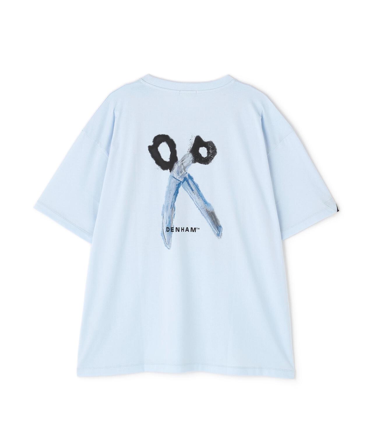 DENHAM/デンハム/WATER PAINTING SCISSOR TEE