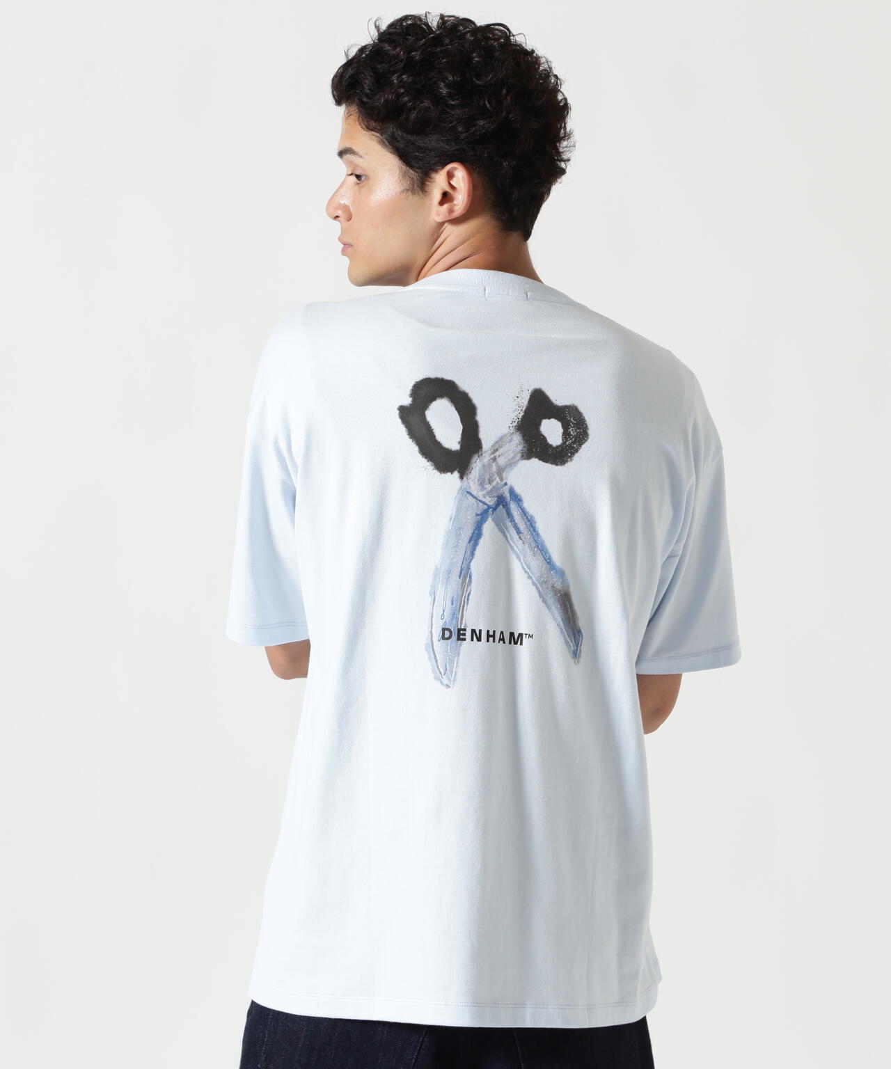 DENHAM/デンハム/WATER PAINTING SCISSOR TEE