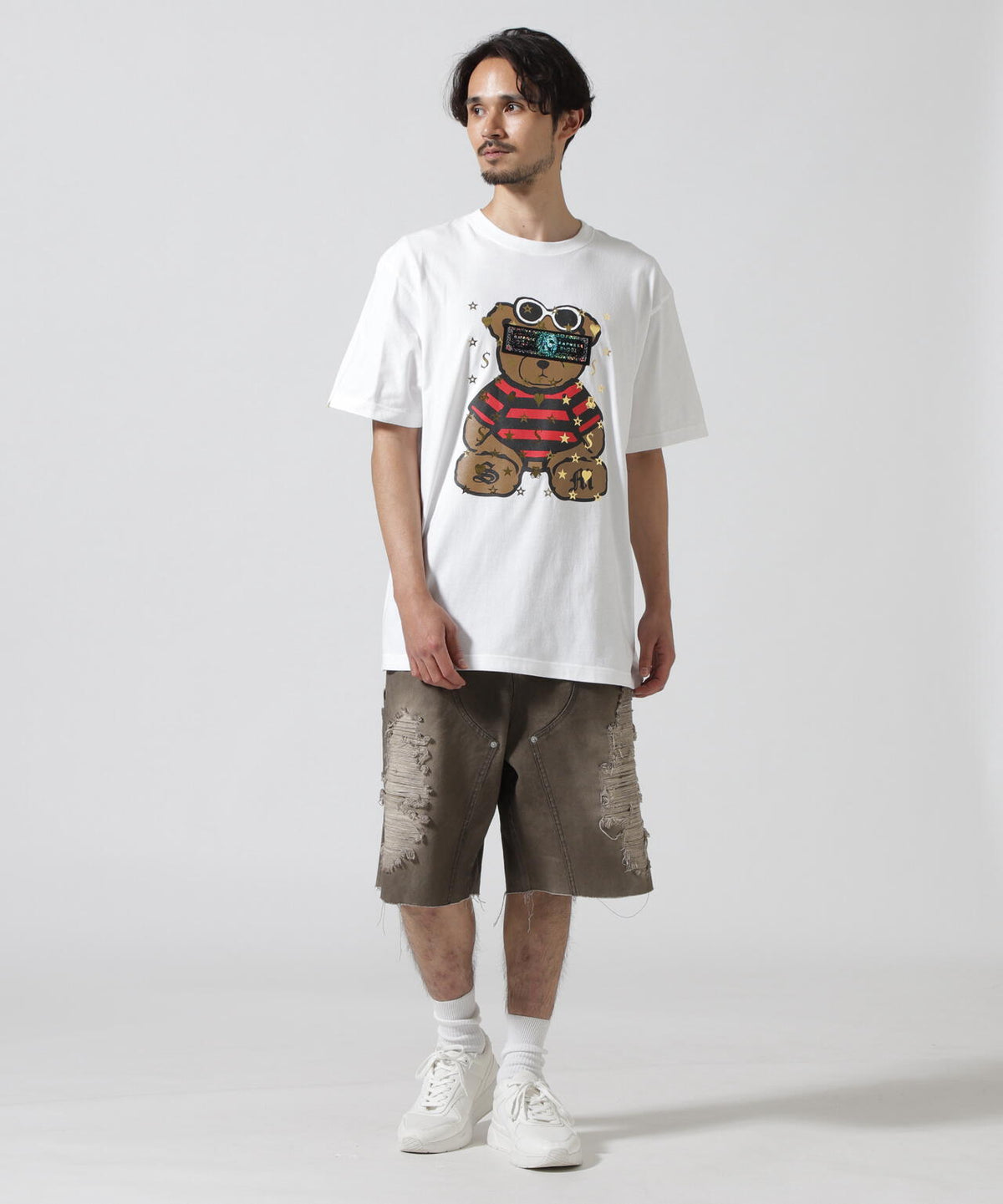 STUD MUFFIN/スタッドマフィン/BEAR シークイン SS TEE