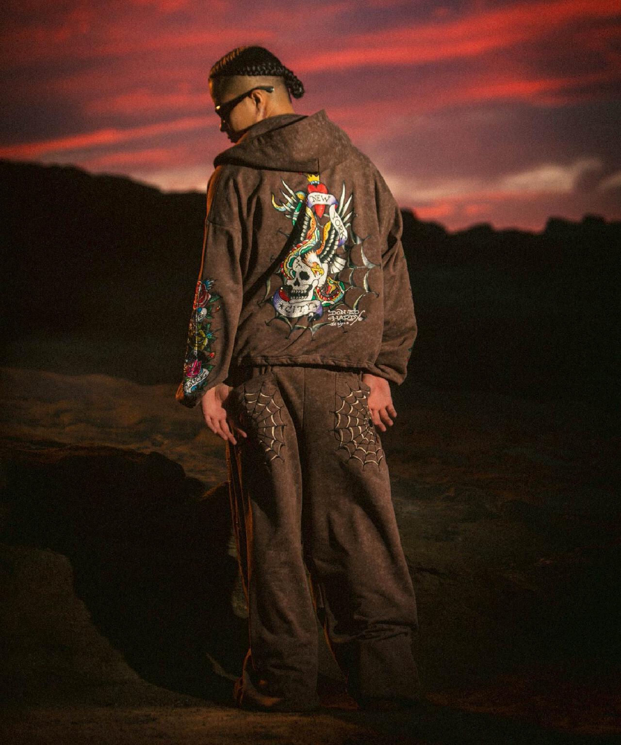 FR(13)NDS × Ed Hardy/フレンズ × エド・ハーディ/コラボジップフーディ