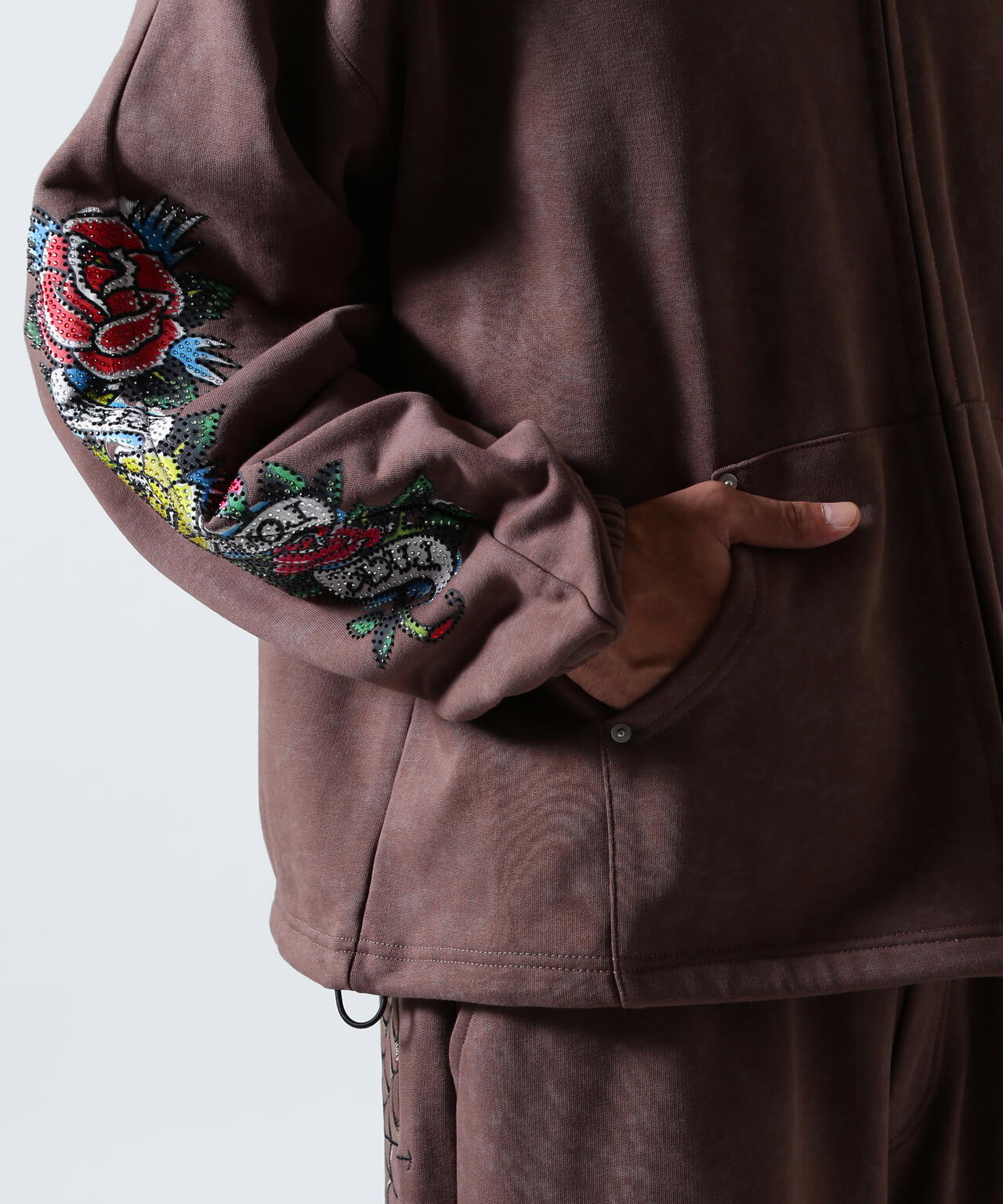 FR(13)NDS × Ed Hardy/フレンズ × エド・ハーディ/コラボジップフーディ