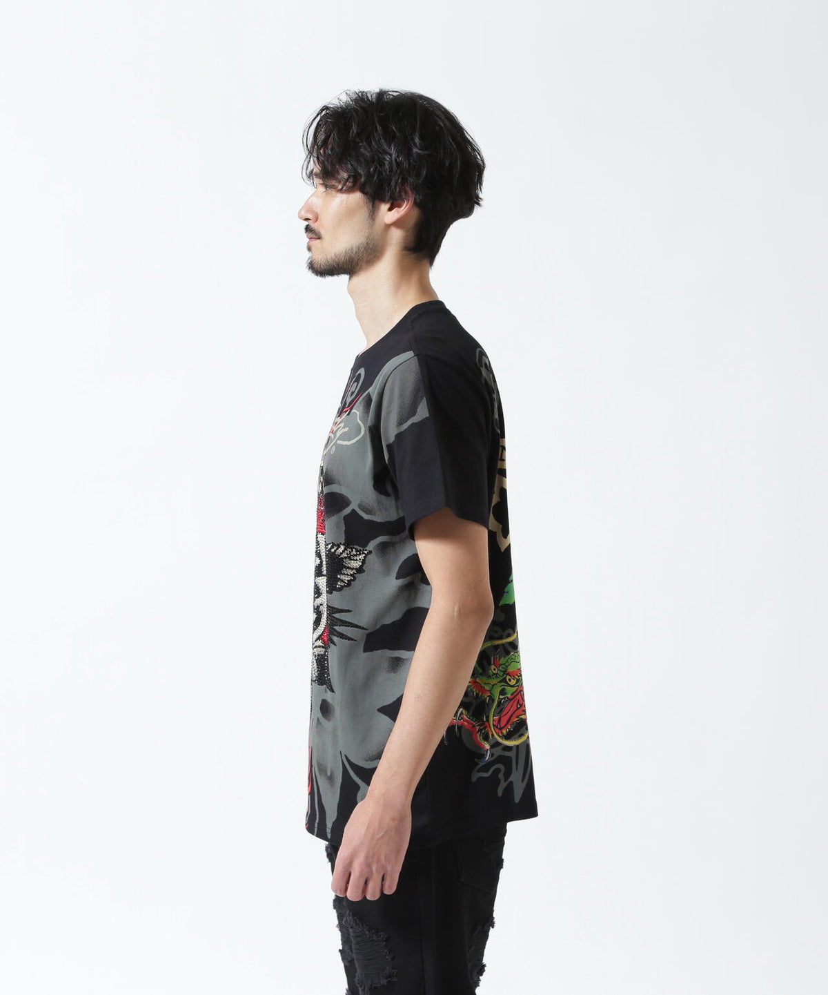 Ed Hardy/エド ハーディー/ECST SS TEE_ROSE