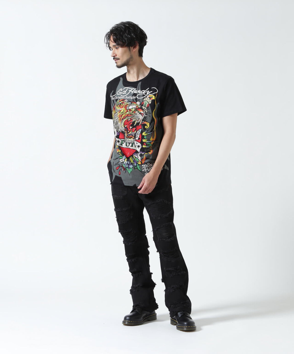 Ed Hardy/エド ハーディー/ECST SS TEE_TIGER