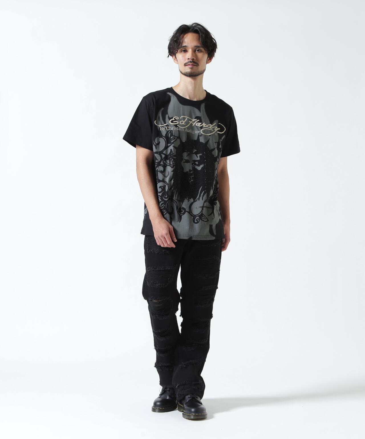 Ed Hardy/エド ハーディー/EBKST SS TEE_CHRIST