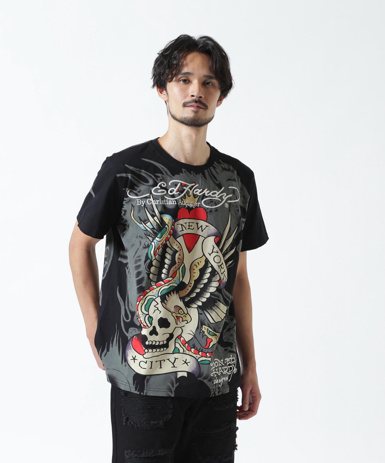 Ed Hardy/エド ハーディー/EDMG SS TEE_NYC