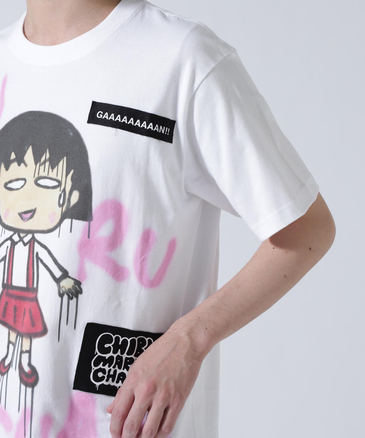 guernika×ちびまる子ちゃん/Drooping Maruko Paint Tshirt