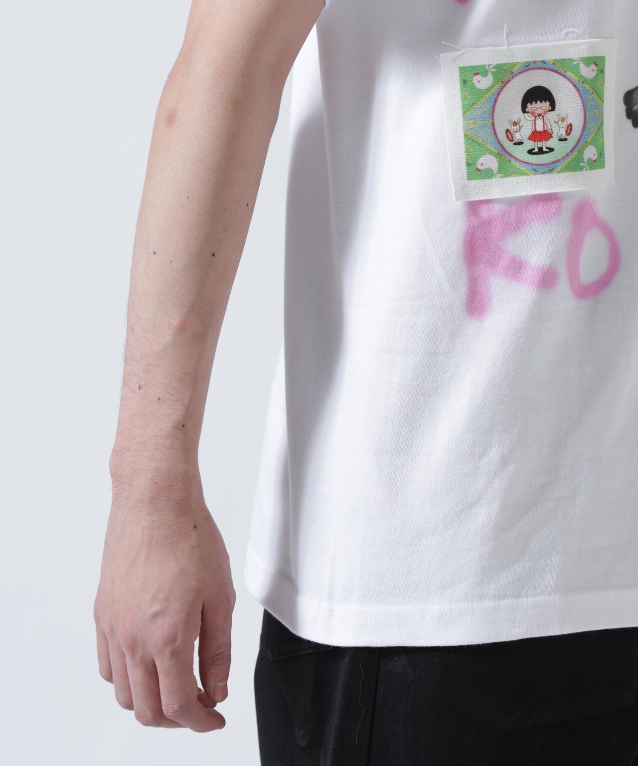 guernika×ちびまる子ちゃん/Drooping Maruko Paint Tshirt
