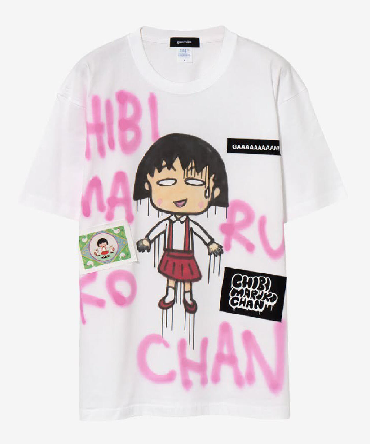 guernika×ちびまる子ちゃん/Drooping Maruko Paint Tshirt