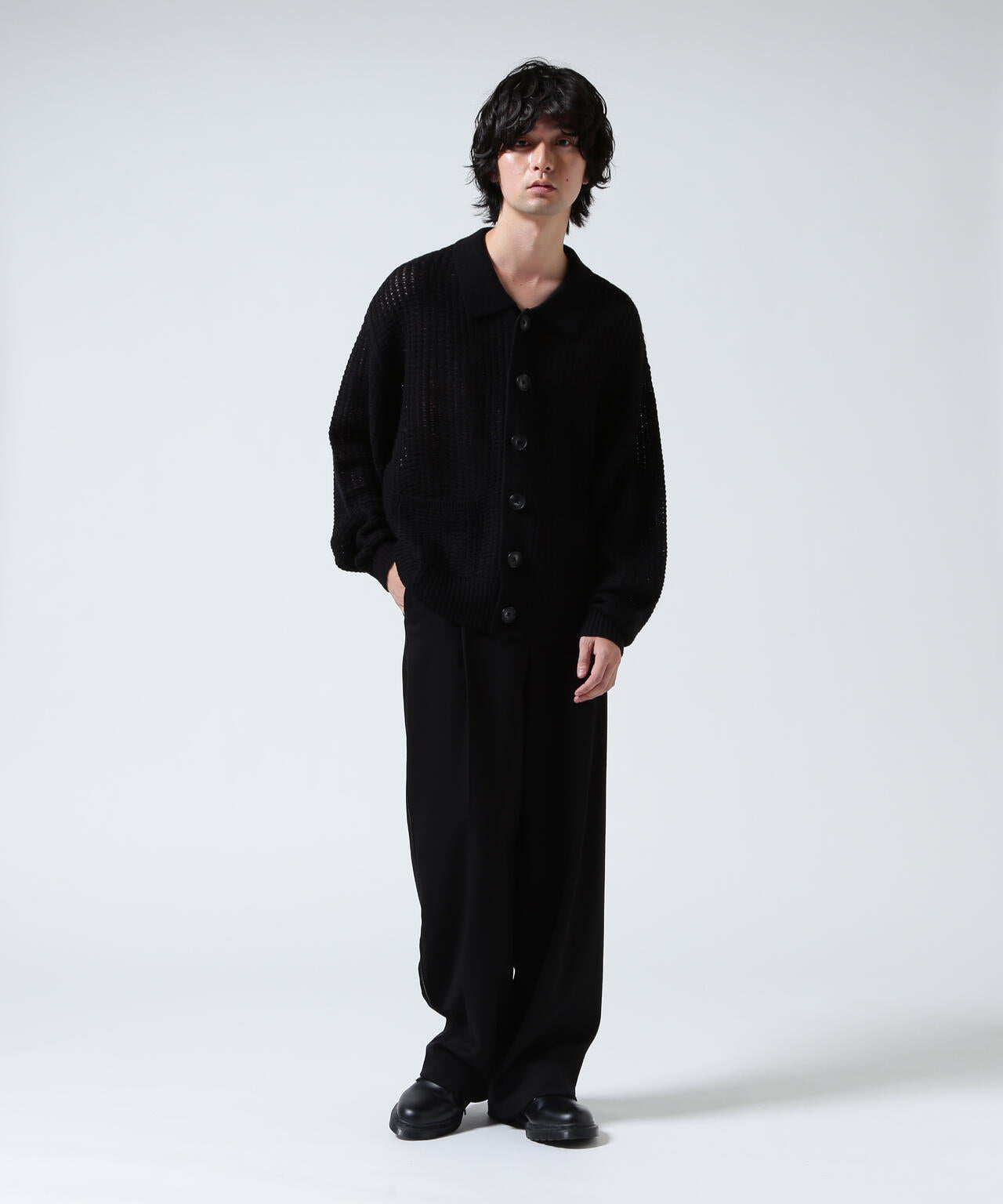 GEN_DAI/ゲンダイ/MESH KNIT POLO