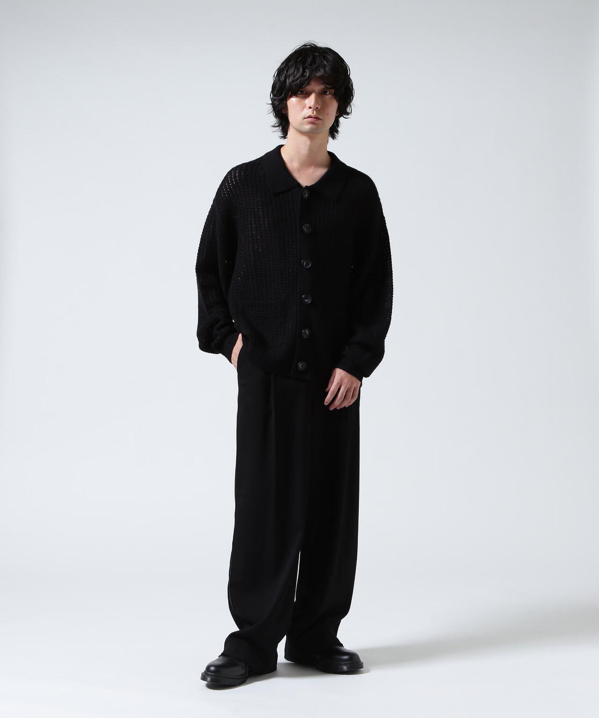 GEN_DAI/ゲンダイ/MESH KNIT POLO