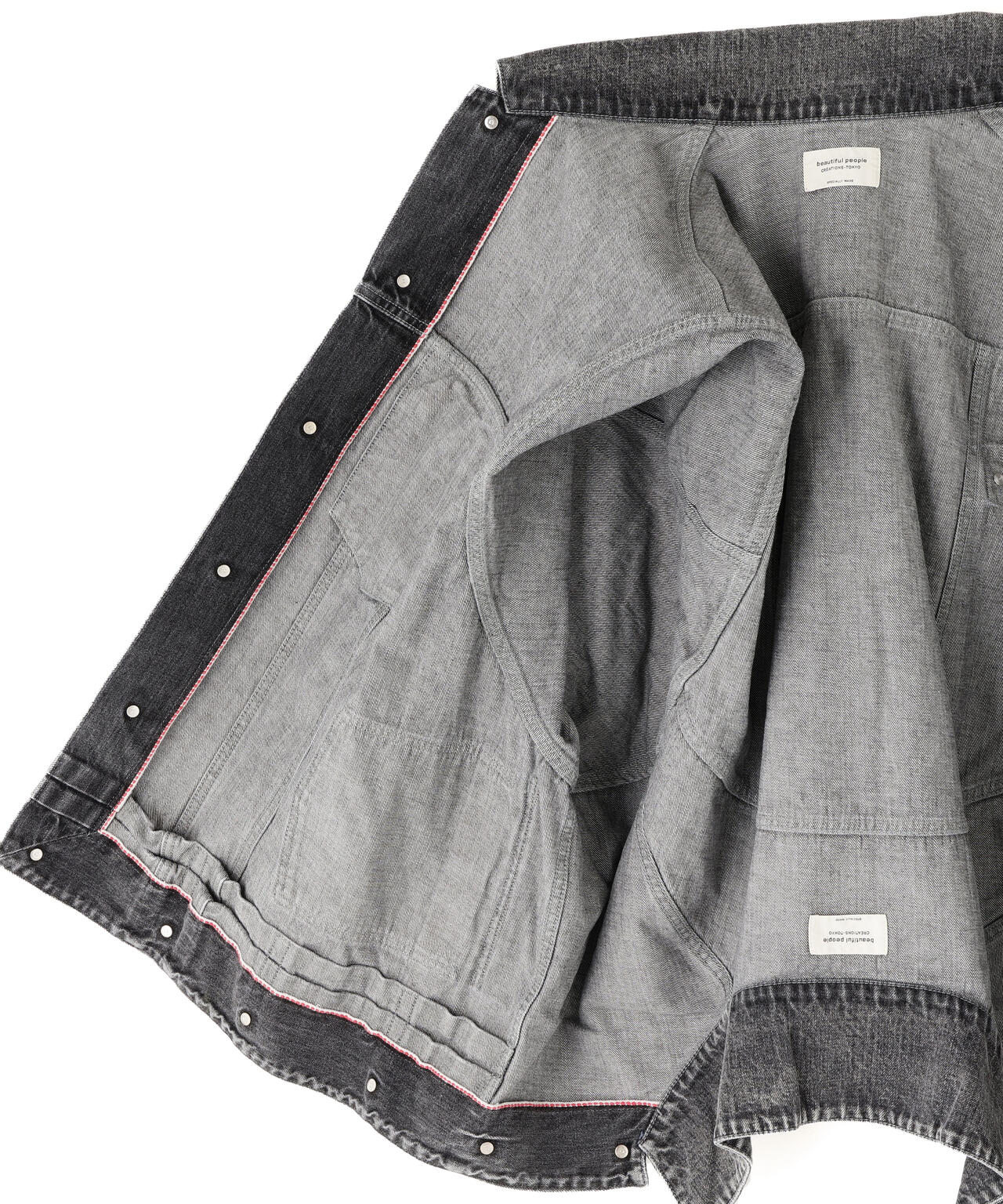 beautiful people/ビューティフルピープル/double-end selvedge denim blouson