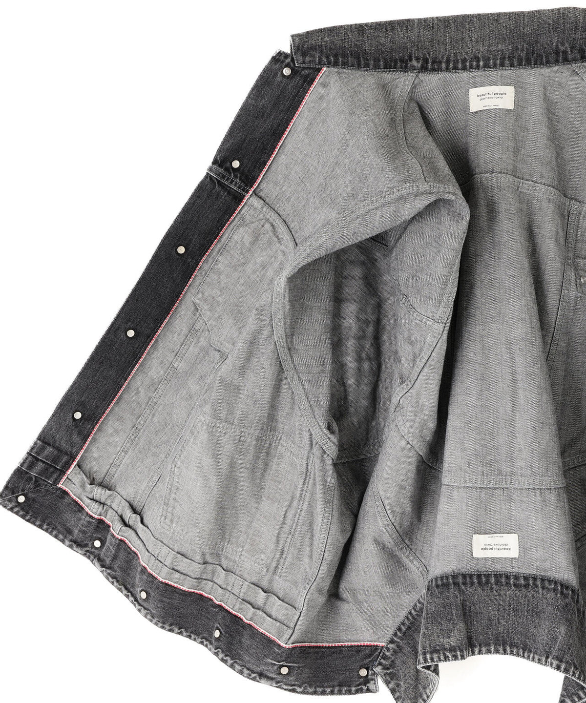 beautiful people/ビューティフルピープル/double-end selvedge denim blouson