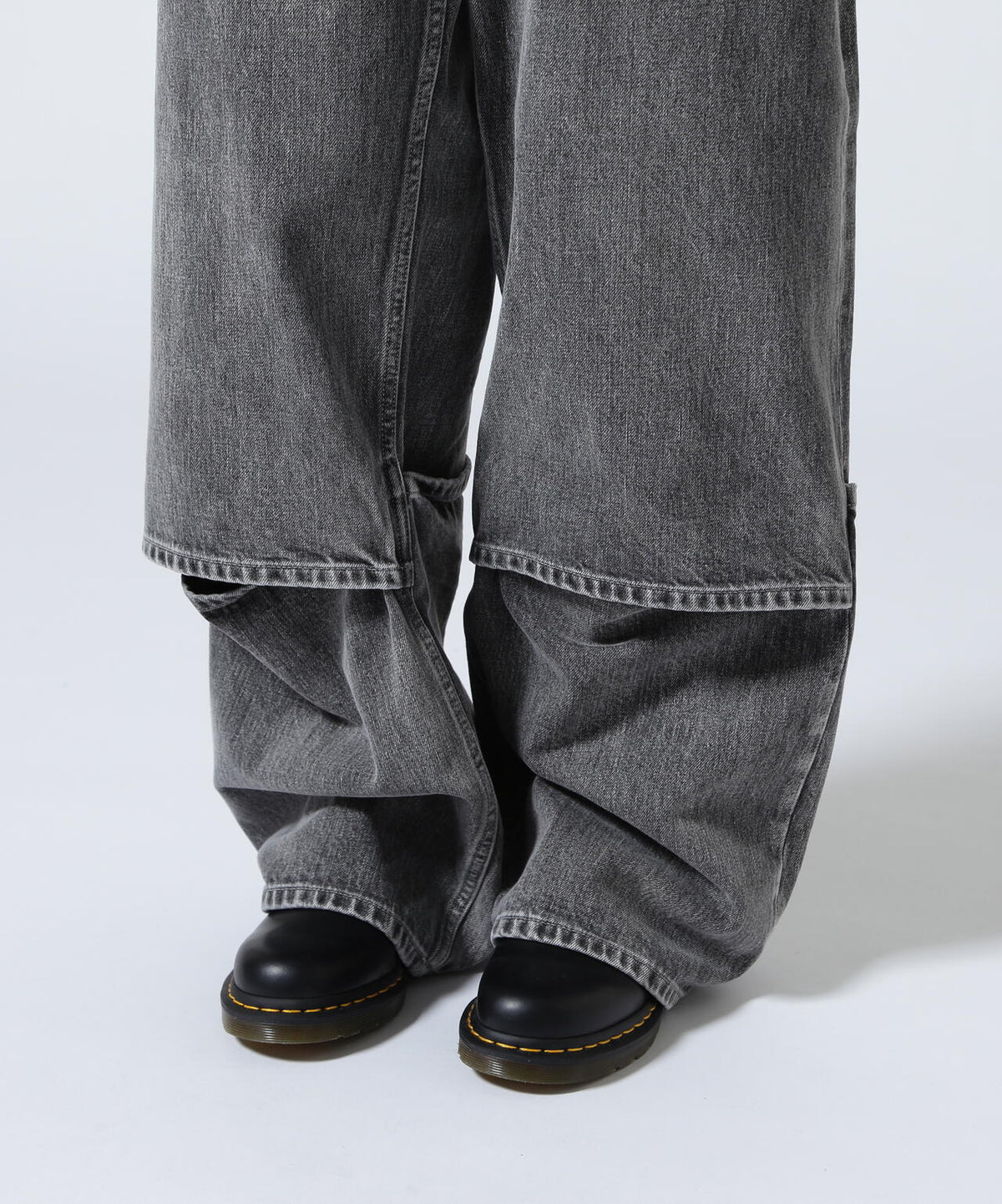beautiful peopl/ビューティフルピープル/selvedge denim flip hem pants