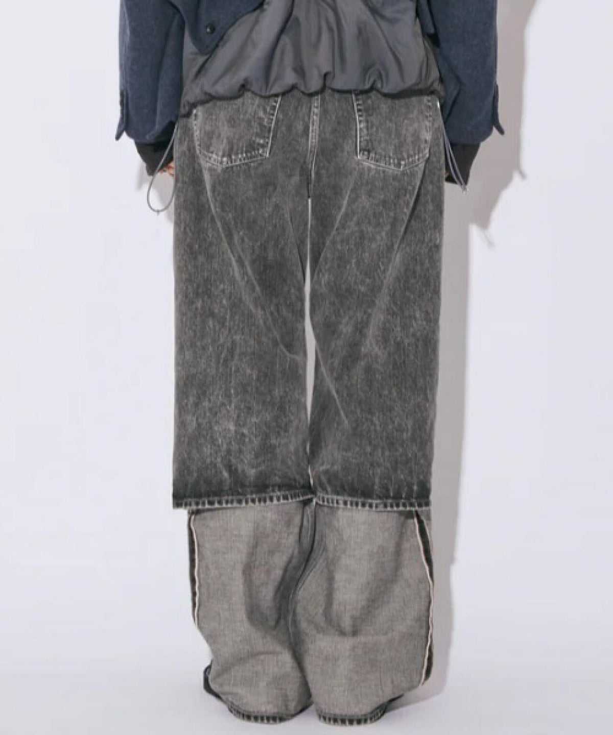 beautiful peopl/ビューティフルピープル/selvedge denim flip hem pants