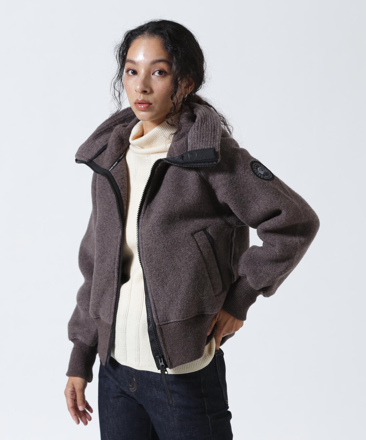 CANADA GOOSE/カナダグース/Chilliwack Fleece Bomber Black Label/7102WB