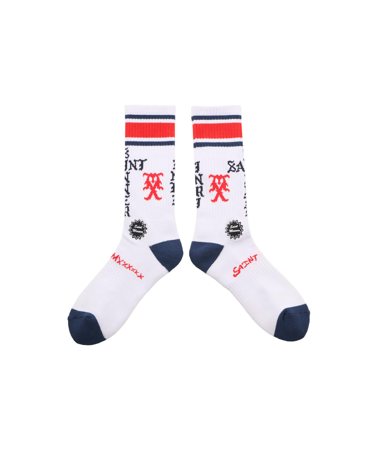 SAINT MICHAEL/セントマイケル/SOCKS/SINNER/WHITE+RED+BLUE