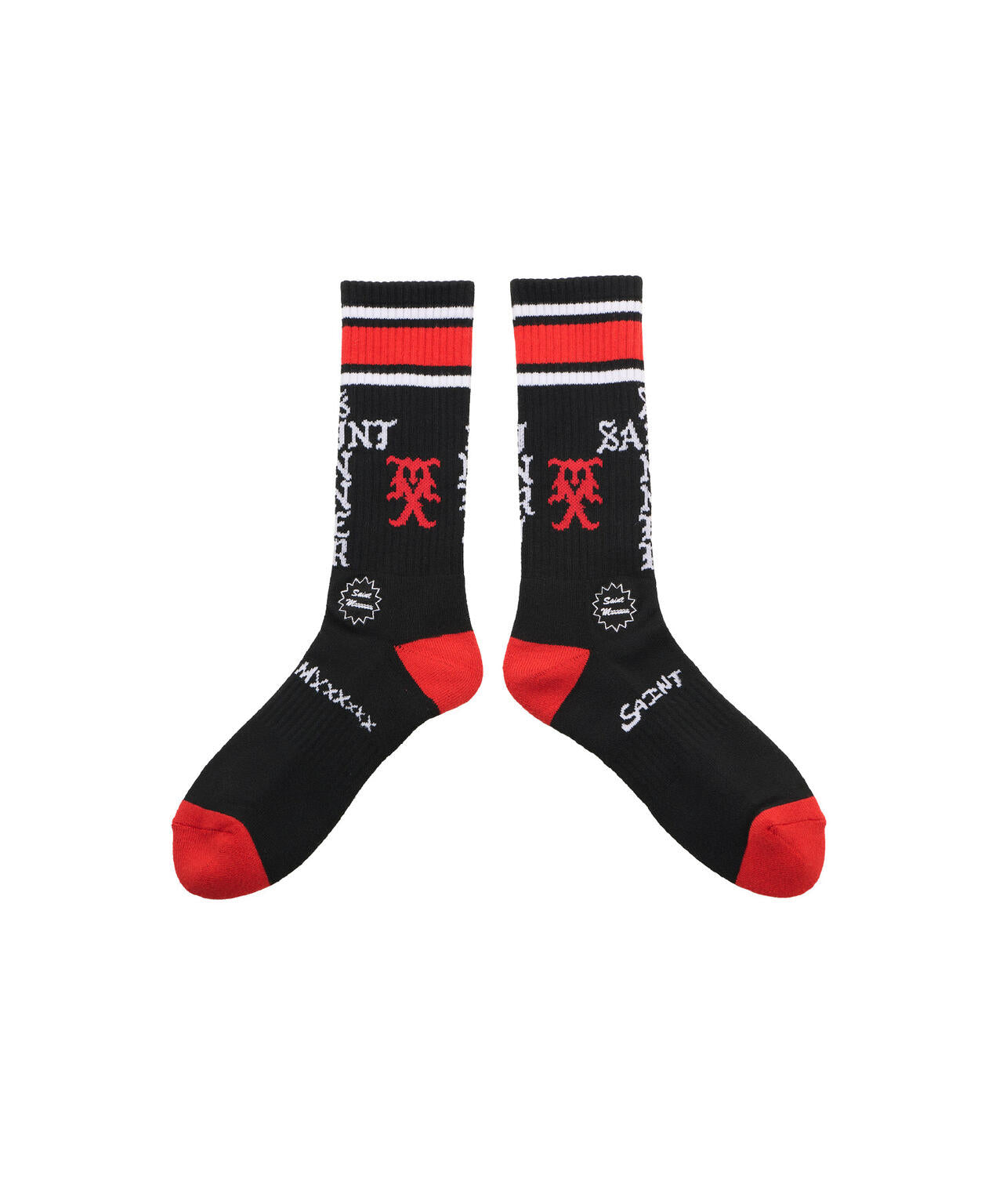 SAINT MICHAEL/セントマイケル/SOCKS/SINNER/BLACK+RED