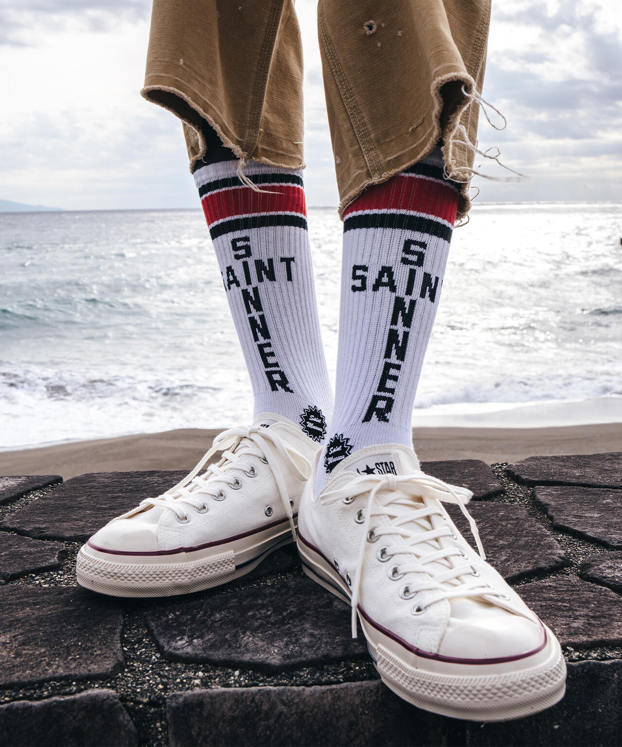SAINT MICHAEL/セントマイケル/SOCKS SAINT SINNER RED