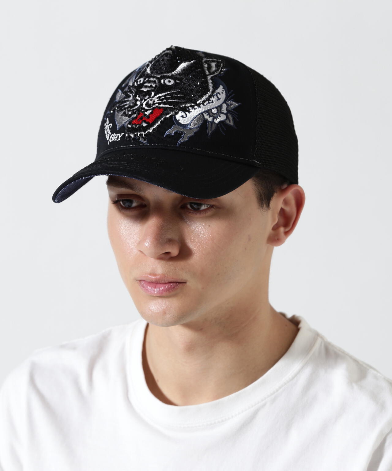 Ed Hardy/エド ハーディー/ED HARDY LEOPARD R-STONE CAP