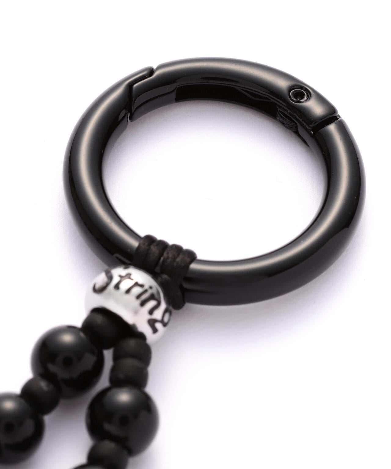 String Ting/Big Love Obsidian Shorty Bag Charm