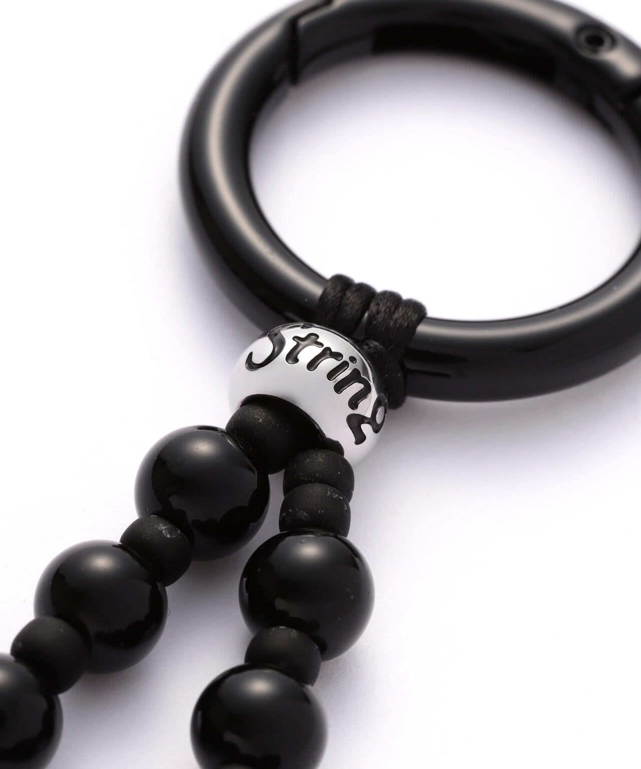 String Ting/Big Love Obsidian Shorty Bag Charm