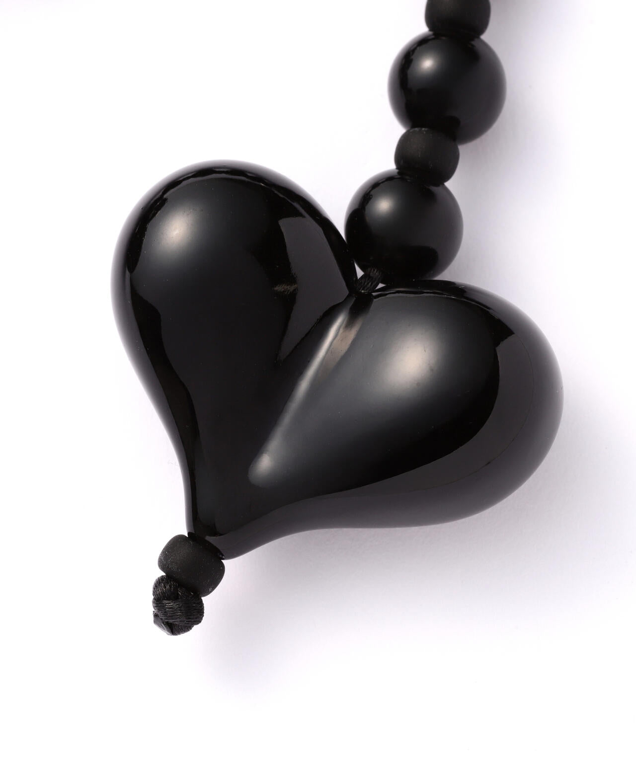 String ting/Big Love Obsidian Shorty Bag Charm