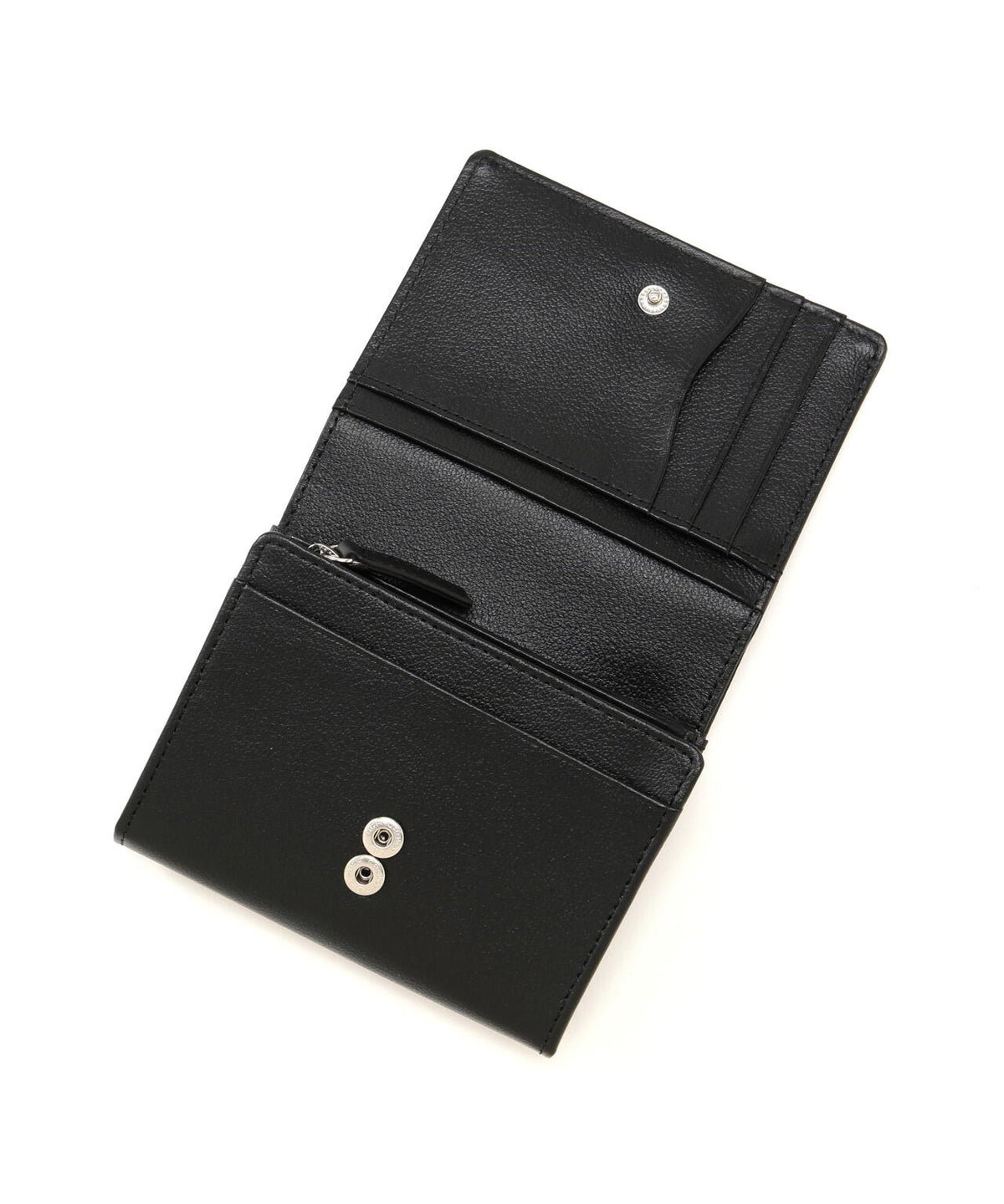SNOOPY LEATHER COLLECTION/スヌーピーレザーコレクション/ステッチシリーズ 2ルーム二つ折