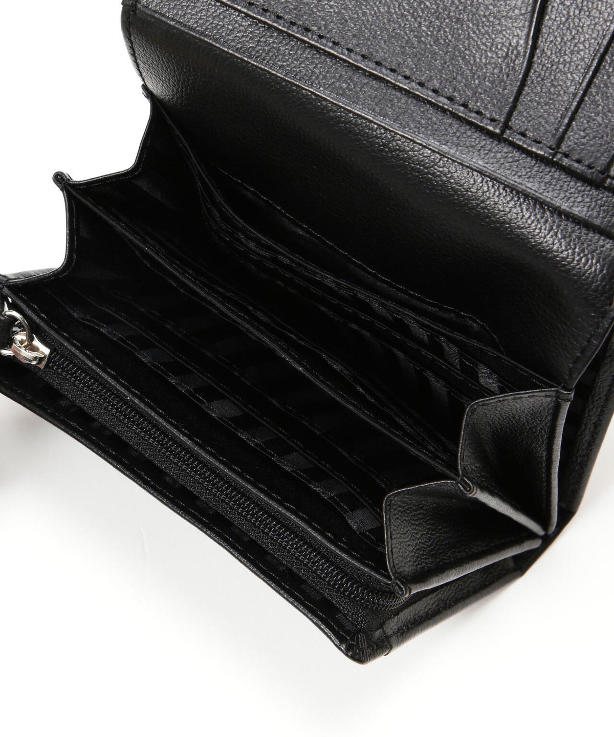 SNOOPY LEATHER COLLECTION/スヌーピーレザーコレクション/ステッチシリーズ 2ルーム二つ折