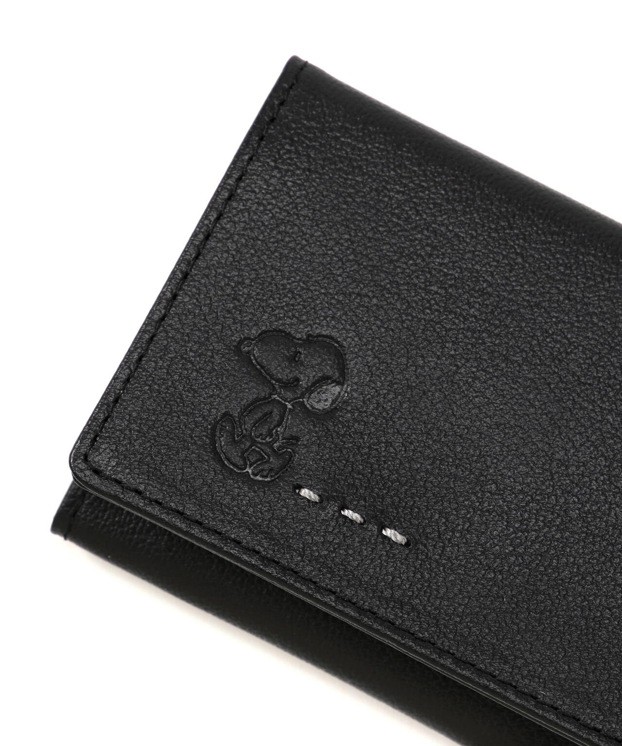SNOOPY LEATHER COLLECTION/スヌーピーレザーコレクション/ステッチシリーズ F付パスケース