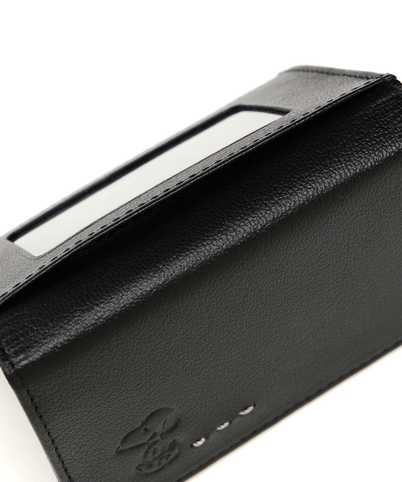 SNOOPY LEATHER COLLECTION/スヌーピーレザーコレクション/ステッチシリーズ F付パスケース