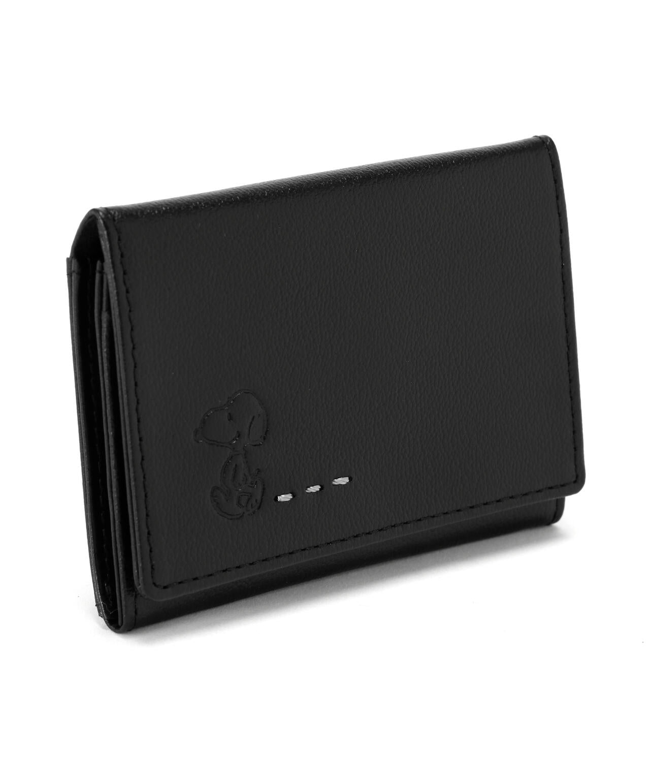 SNOOPY LEATHER COLLECTION/スヌーピーレザーコレクション/ステッチシリーズ F付パスケース