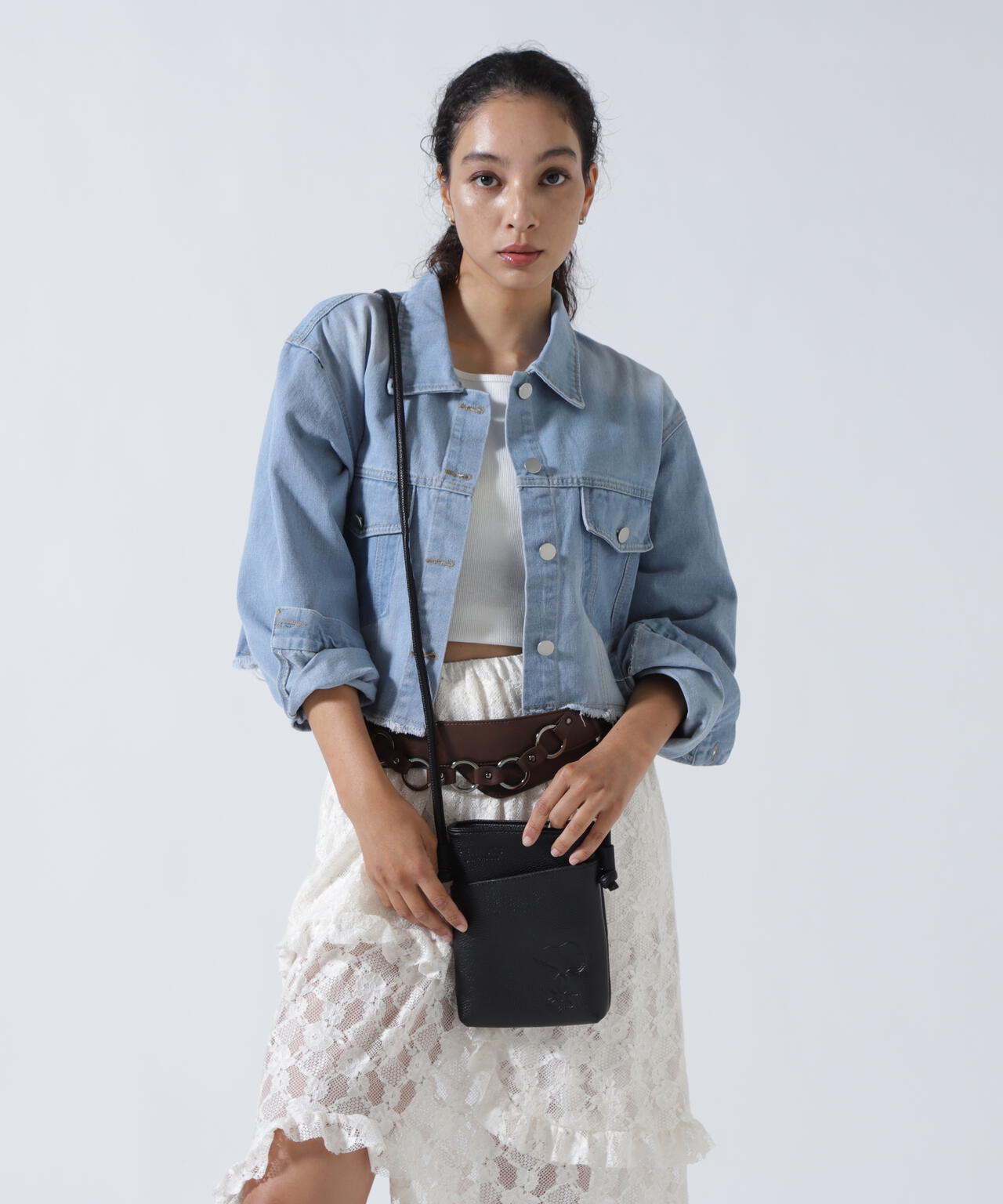 SNOOPY LEATHER COLLECTION/スヌーピーレザーコレクション/スマホポシェット 立ち