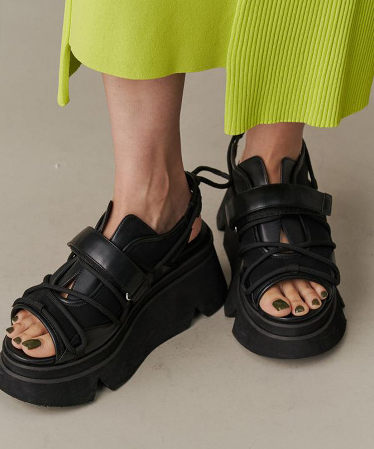 UN3D./アンスリード/WAVE CODE VOLUME SOLE SANDALS